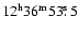 $\rm 12^h36^m53\hbox{$.\!\!^{\rm s}$ }5$