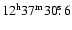 $\rm 12^h37^m30\hbox{$.\!\!^{\rm s}$ }6$