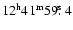 $\rm 12^h41^m59\hbox{$.\!\!^{\rm s}$ }4$