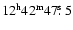 $\rm 12^h42^m47\hbox{$.\!\!^{\rm s}$ }5$