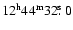 $\rm 12^h44^m32\hbox{$.\!\!^{\rm s}$ }0$