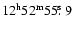 $\rm 12^h52^m55\hbox{$.\!\!^{\rm s}$ }9$