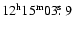 $ \rm 12^h15^m03\hbox{$.\!\!^{\rm s}$ }9$