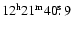 $\rm 12^h21^m40\hbox{$.\!\!^{\rm s}$ }9$