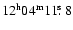 $\rm 12^h04^m11\hbox{$.\!\!^{\rm s}$ }8$