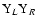 $ \rm Y_{\mit L}Y_{\mit R}~$