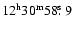 $\rm 12^h30^m58\hbox{$.\!\!^{\rm s}$ }9$