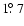 $1\hbox{$.\!\!^\circ$ }7$