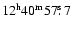 $\rm 12^h40^m57\hbox{$.\!\!^{\rm s}$ }7$