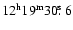 $\rm 12^h19^m30\hbox{$.\!\!^{\rm s}$ }6$
