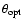 $\theta_{\rm opt}$