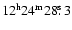 $\rm 12^h24^m28\hbox{$.\!\!^{\rm s}$ }3$