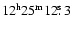 $\rm 12^h25^m12\hbox{$.\!\!^{\rm s}$ }3$