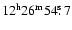 $\rm 12^h26^m54\hbox{$.\!\!^{\rm s}$ }7$