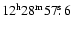 $\rm 12^h28^m57\hbox{$.\!\!^{\rm s}$ }6$