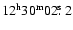 $\rm 12^h30^m02\hbox{$.\!\!^{\rm s}$ }2$