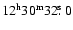 $\rm 12^h30^m32\hbox{$.\!\!^{\rm s}$ }0$