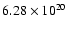 $6.28\times 10^{20}$