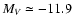 $M_V\simeq -11.9$