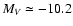$M_V\simeq -10.2$