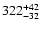 $\rm 322^{+42}_{-32}$