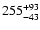 $\rm 255^{+93}_{-43}$