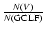 $\frac{N(V)}{N({\rm GCLF})}$