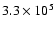 $3.3 \times 10^{5}$