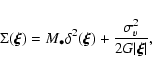 \begin{displaymath}\Sigma(\vec{\xi})=M_{\bullet}\delta^2(\vec{\xi})
+\frac{\sigma^2_{v}}{2G\vert\vec{\xi}\vert},
\end{displaymath}