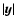 $\vert\vec{y}\vert$