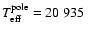 $T_{\rm eff}^{\rm pole}=20~935~$
