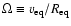 $\Omega\equiv v_{\rm eq}/R_{\rm eq}$