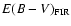 $E(B-V)_{{\rm FIR}}$