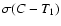 $\sigma(C-T_1)$