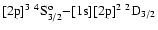 $[{\rm 2p}]^3\ ^4{\rm S}^{\rm o}_{3/2}{-}[{\rm 1s}][{\rm 2p}]^2\ ^2{\rm D}_{3/2}$