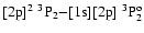 $[{\rm 2p}]^2\ ^3{\rm P}_{2}{-}[{\rm 1s}][{\rm 2p}]\ ^3{\rm P}^{\rm o}_{2}$