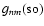 $g_{nm}({\rm so})$