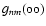 $g_{nm}({\rm oo})$