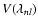 $V(\lambda_{nl})$