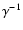 $\gamma^{-1}$