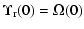 $\displaystyle \Upsilon_{\rm r}(0) = \Omega(0)$