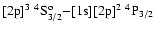 $[{\rm 2p}]^3\ ^4{\rm S}^{\rm o}_{3/2}{-}[{\rm 1s}][{\rm 2p}]^2\ ^4{\rm P}_{3/2}$