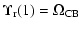 $\displaystyle \Upsilon_{\rm r}(1) = \Omega_{\rm CB}$
