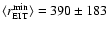 $\langle r_{\rm EIT}^{\rm min} \rangle = 390 \pm 183$