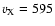 $v_{\rm X}=595$