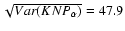 $\sqrt{Var(KNP_\alpha )}=47.9$