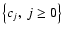 $\left\{
c_j,~j\geq 0\right\} $