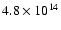 $4.8 \times 10^{14}$