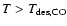 $T>T_{{\rm des,CO}}$