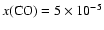 $x({\rm CO}) = 5 \times 10^{-5}$